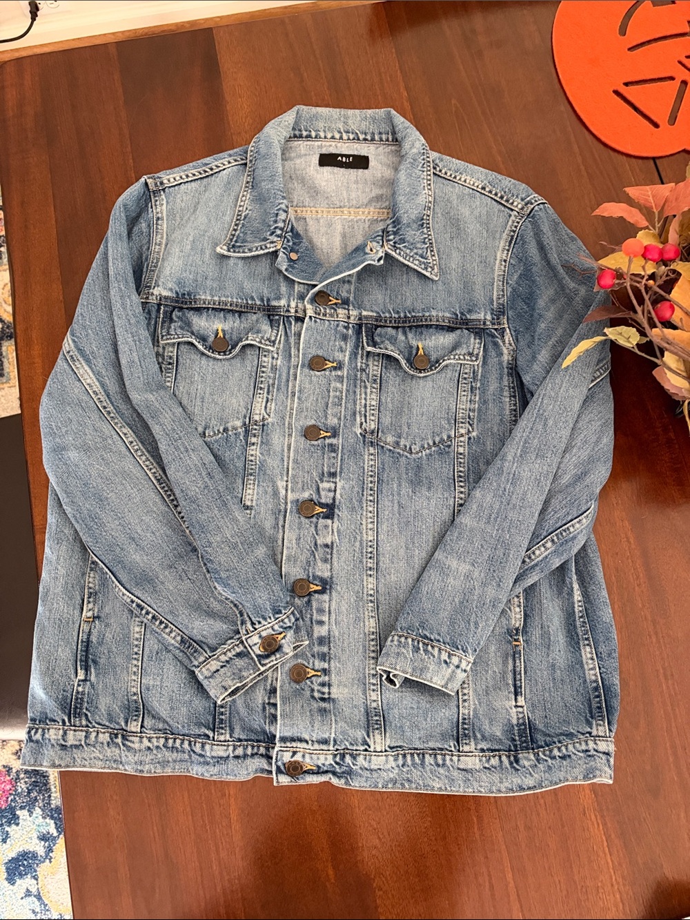 Able Light Blue Denim Jean Jacket